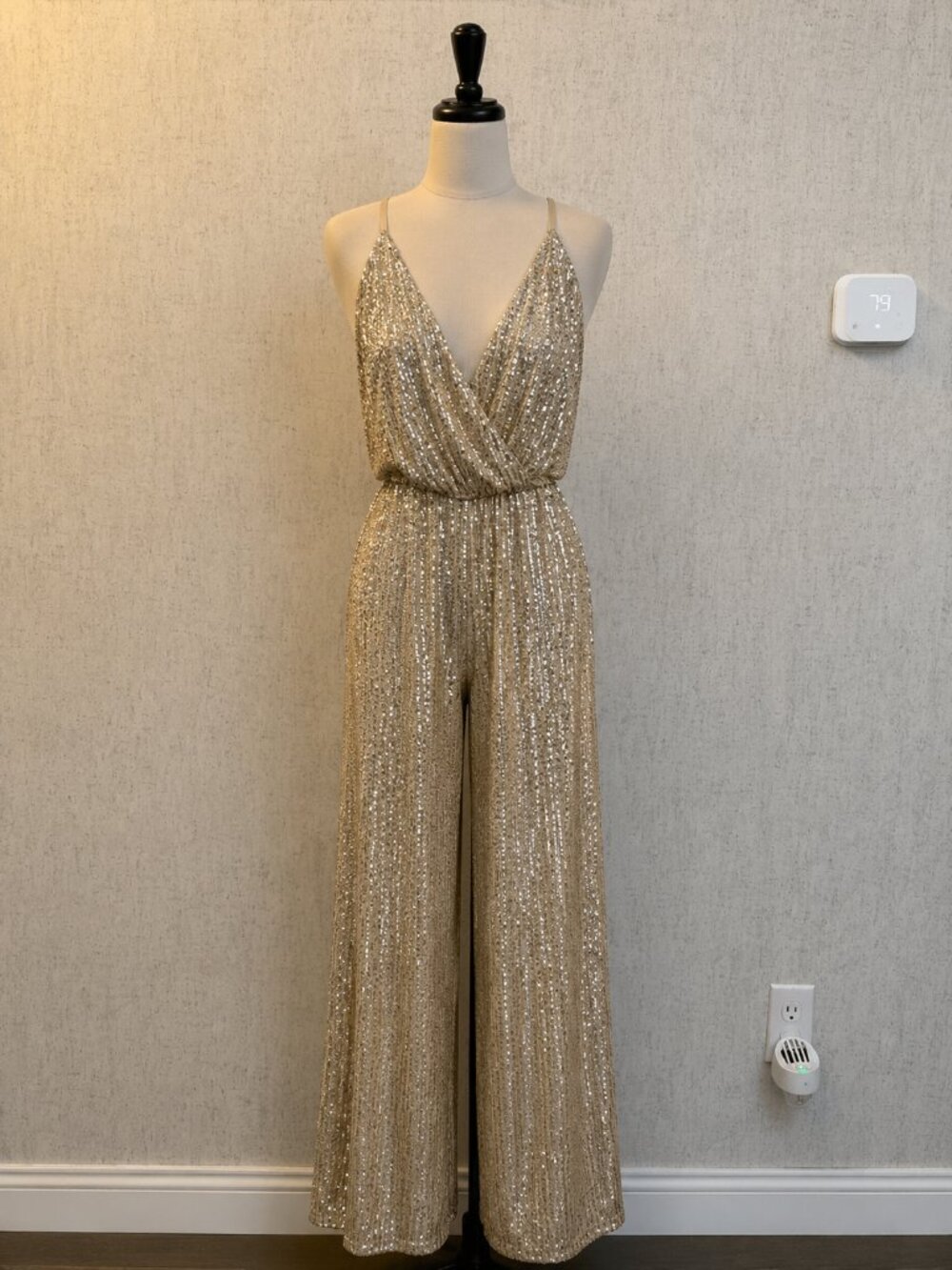 Windsor Gold Sequin Jumpsuit